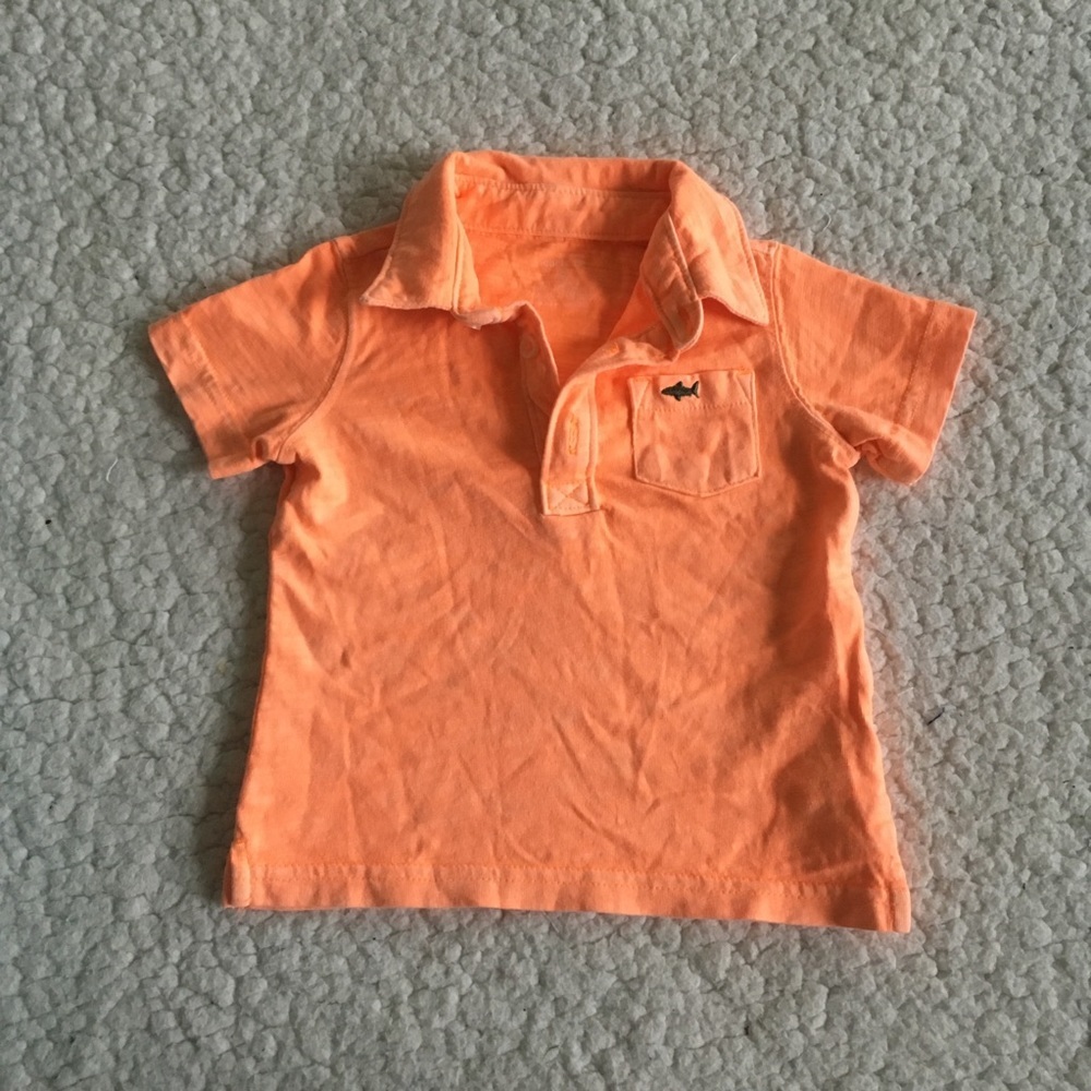 Carters Boys Dress up Light Orange Tee Shirt 9 M